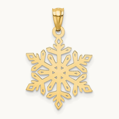 Diamond -Cut Snowflake Pendant — photo set