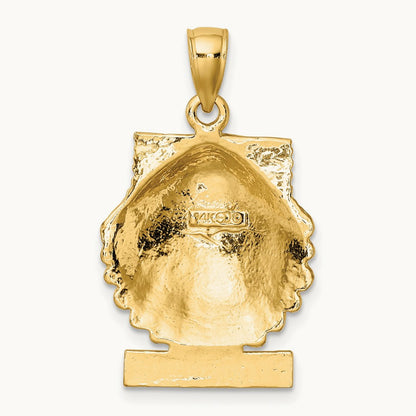 MARCO IS. Scallop Shell Charm, 14K