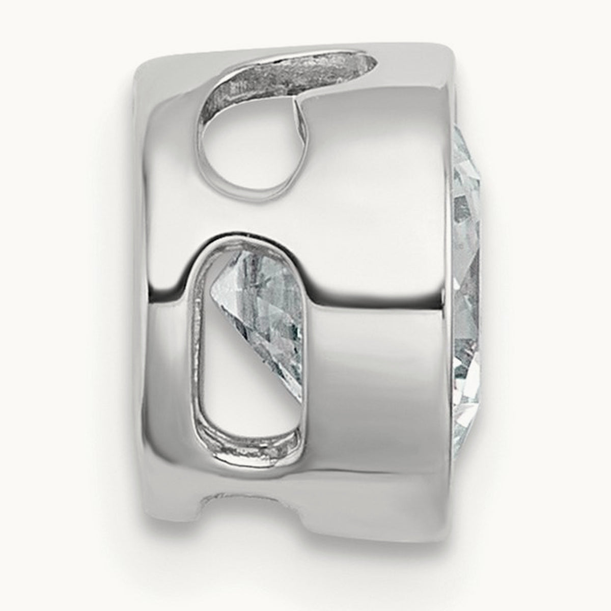 Round Bezel Set Chain Slide Pendant, 0.25-3.00 ct tw Lab-Grown Diamond — 1 1/2 ct, 14K White Gold