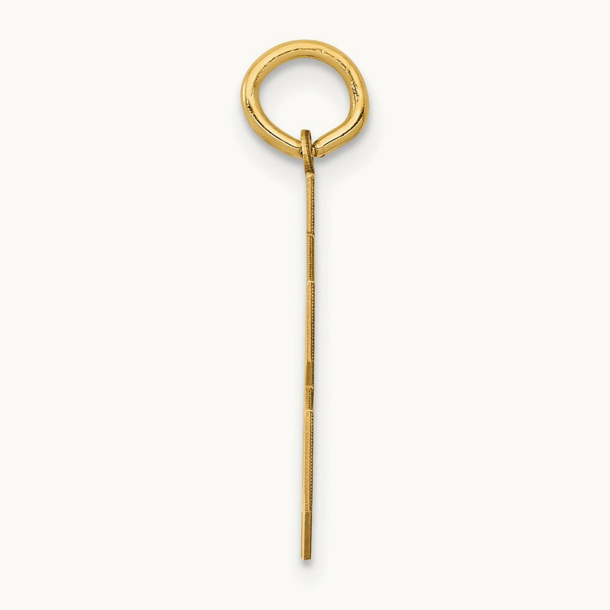 Medium Polished Number 78 Charm, 14K