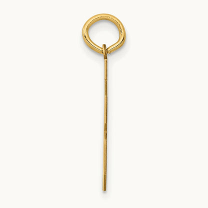 Medium Polished Number 78 Charm, 14K