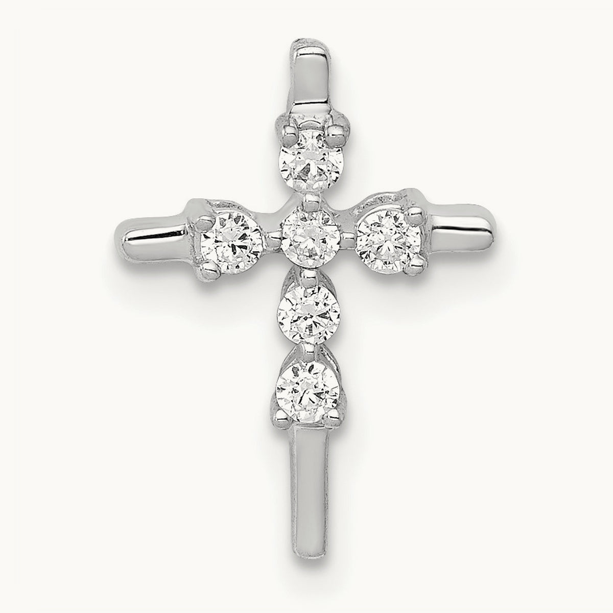 1/6ct. Diamond Cross Chain Slide — photo set