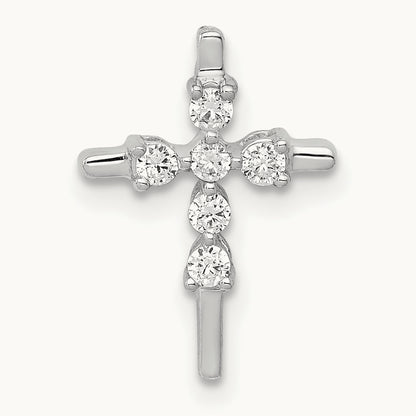1/6ct. Diamond Cross Chain Slide — photo set