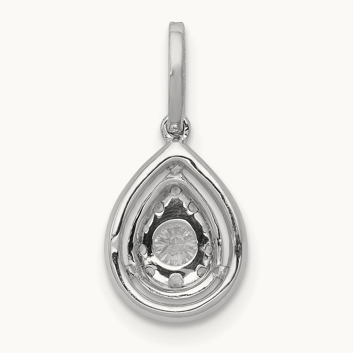 Teardrop Dangle Pendant, 0.25 ct tw Lab-Grown Diamond