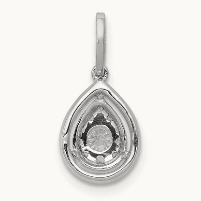 Teardrop Dangle Pendant, 0.25 ct tw Lab-Grown Diamond