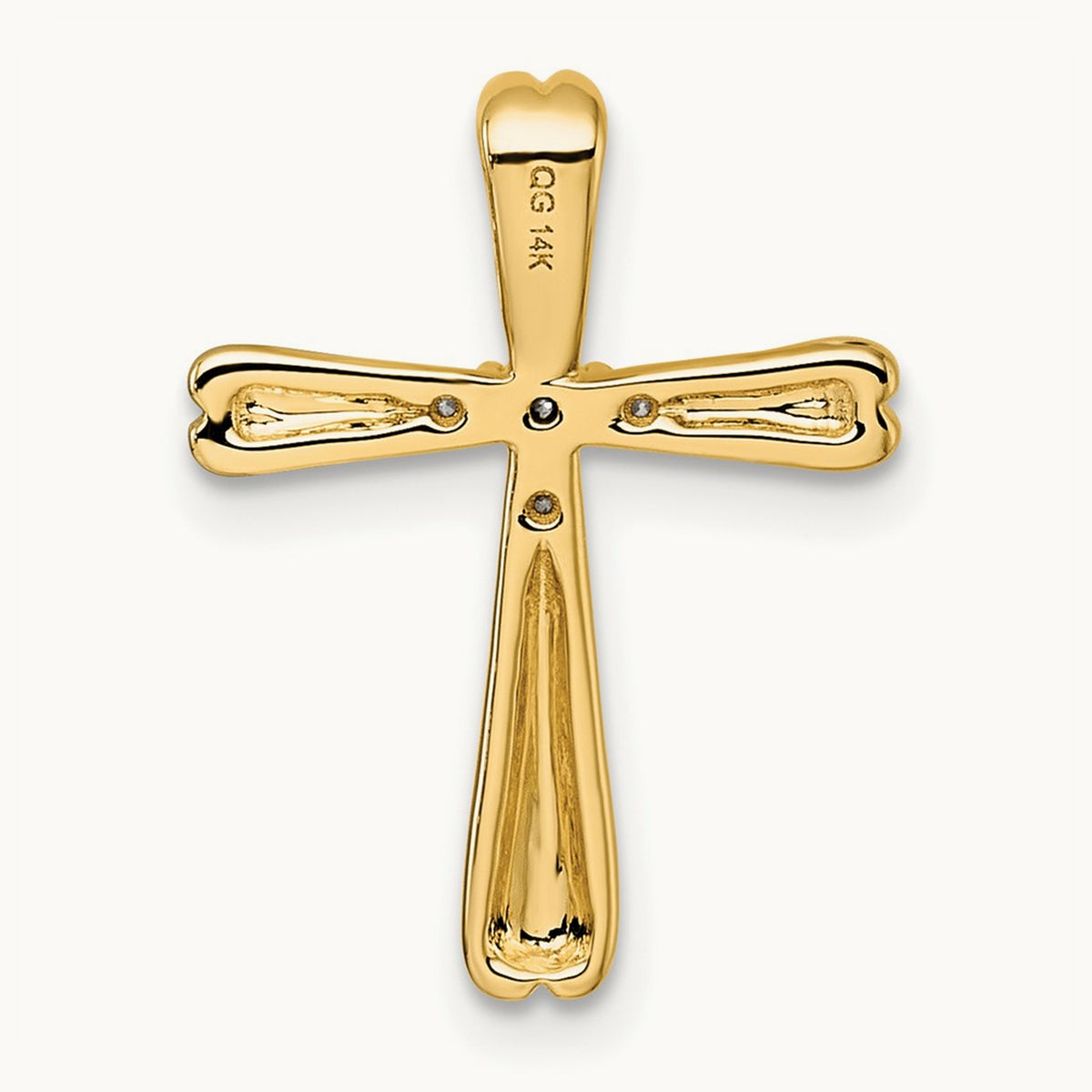 Diamond Cross Slide Pendant — 20.2mm