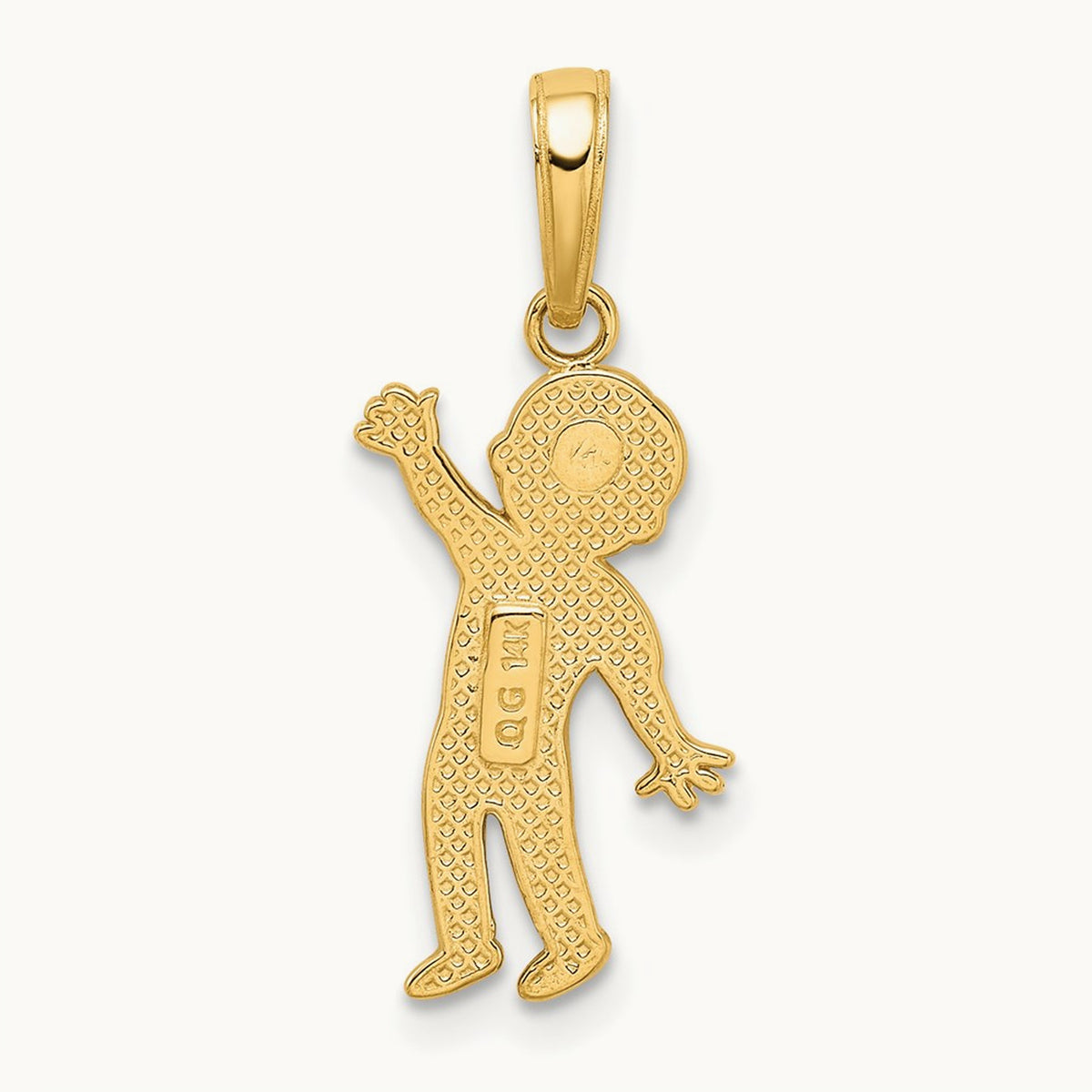 Boy Pendant, 14K