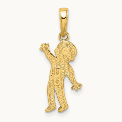 Boy Pendant, 14K