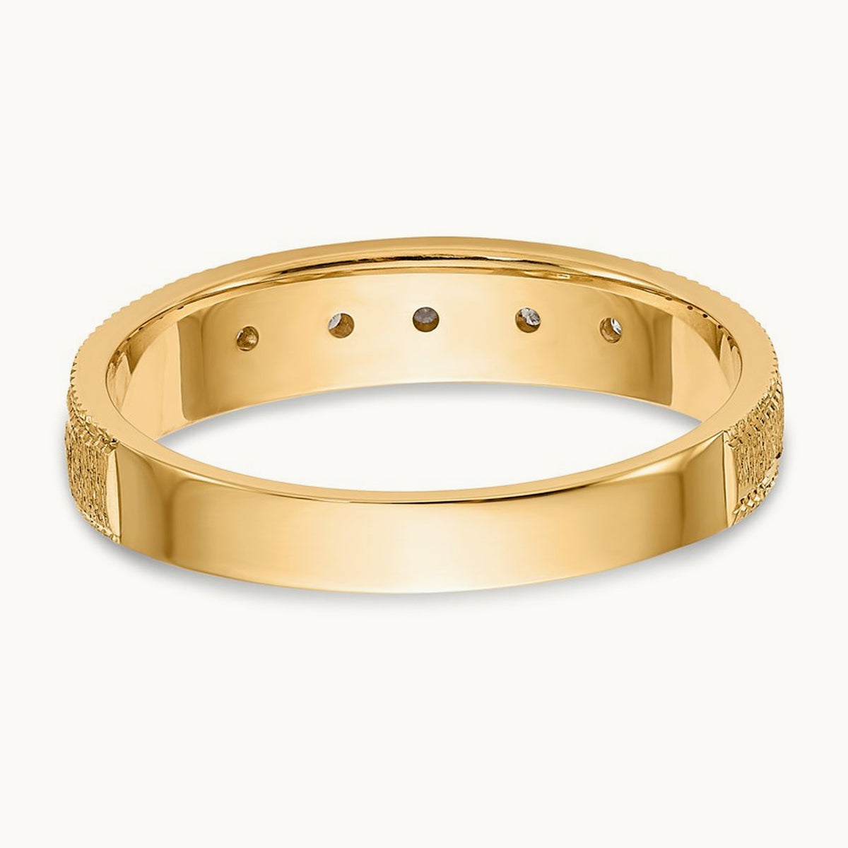 AA Quality Trio Ladies Complete Wedding Band, 14K