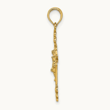 Crucifix W/ Fancy Tips Charm — 29.5mm
