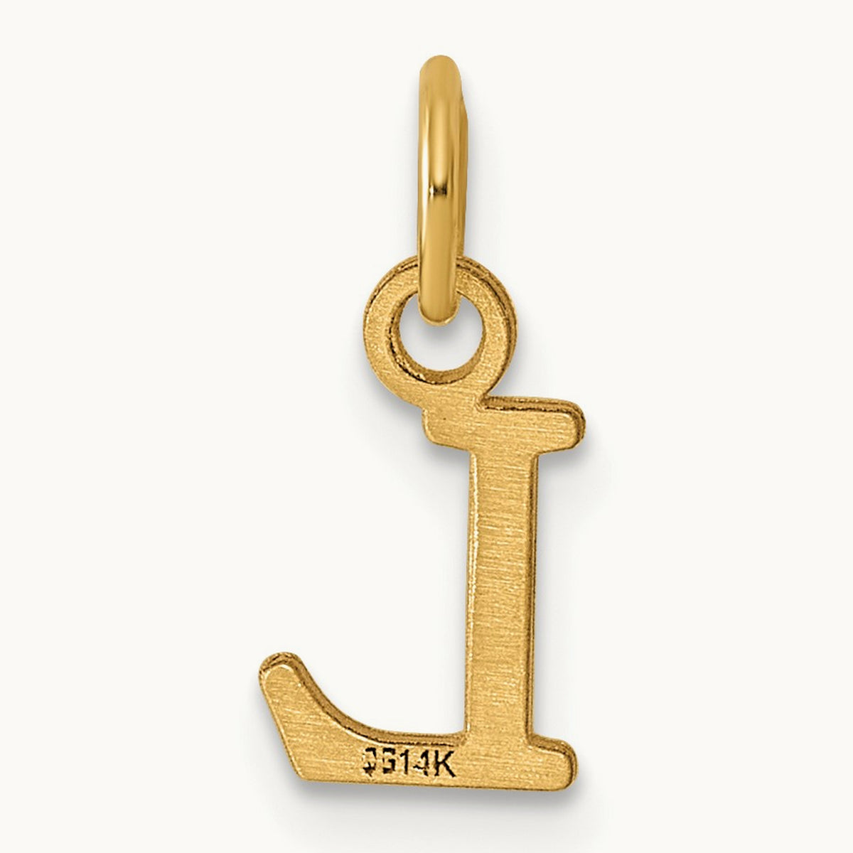 Cutout Letter L Initial Pendant, 14K Yellow Gold