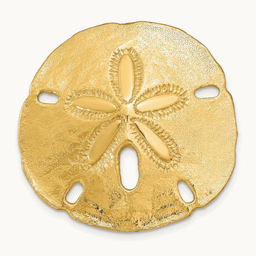 Fits Up To and 10mm Medium Sand Dollar Slide, 8mm, 14K