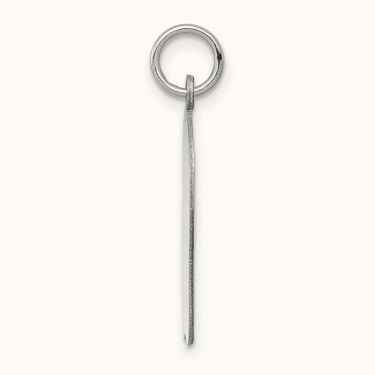 Plain Medium.013 Depth Facing Left Engravable Girl Charm — 27mm