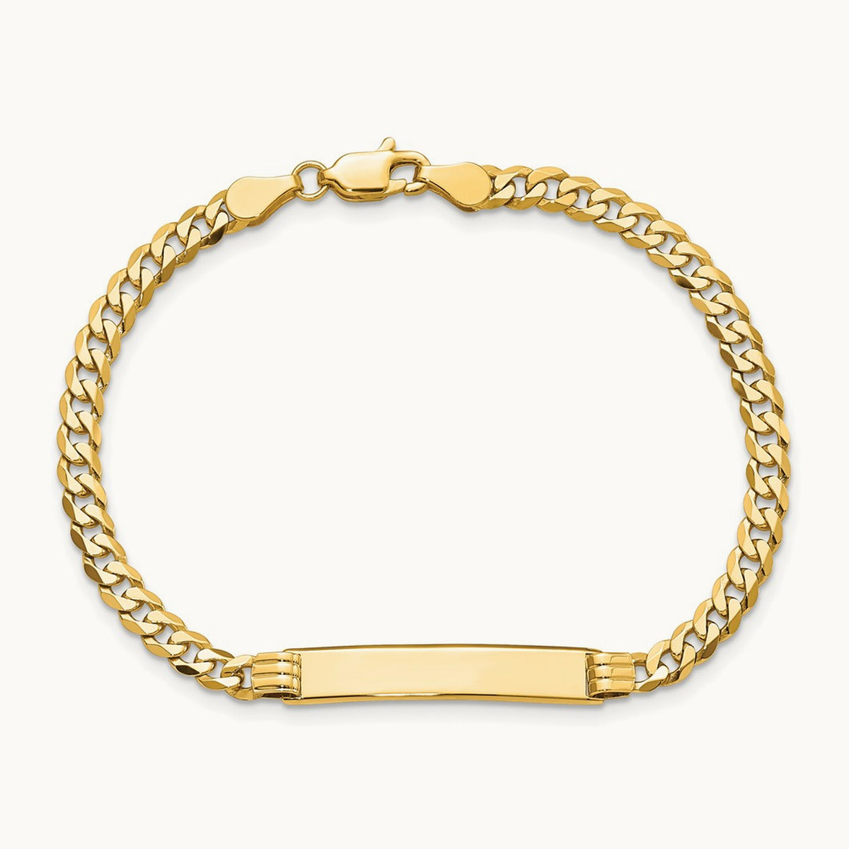 Curb Link ID Bracelet, 14K
