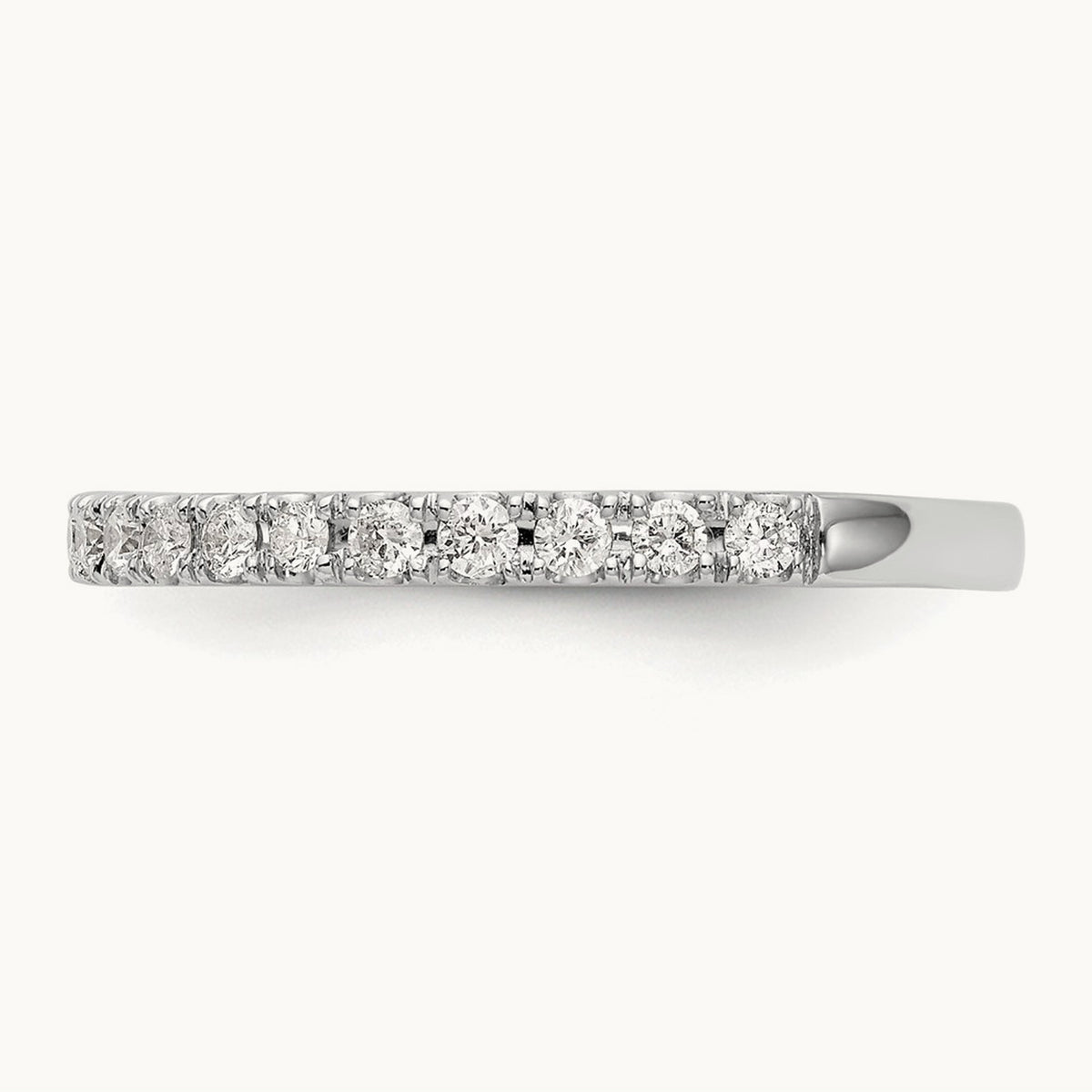 Diamond Wedding Band, 14K White Gold