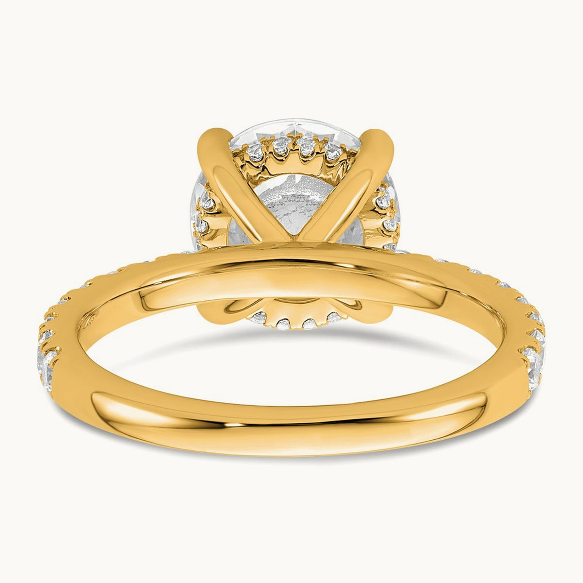 Round Solitaire Engagement Ring, 1.25-3.50 ct tw Lab-Grown Diamond — 14K Yellow Gold, 7 (3)