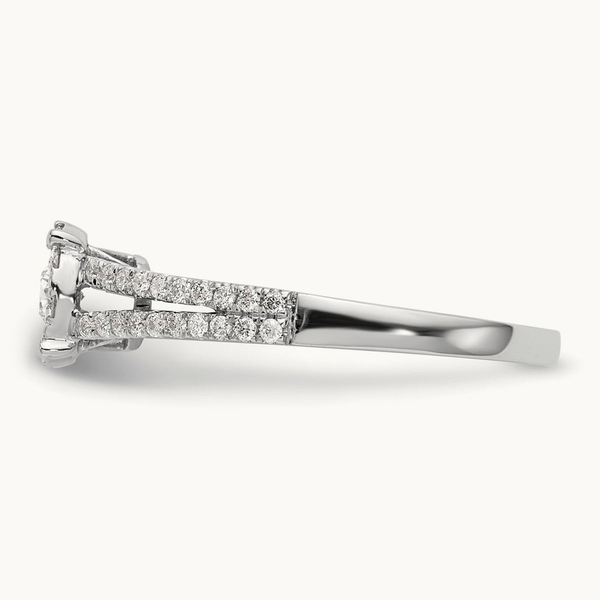 Complete Diamond Cluster Engagement Ring — photo set