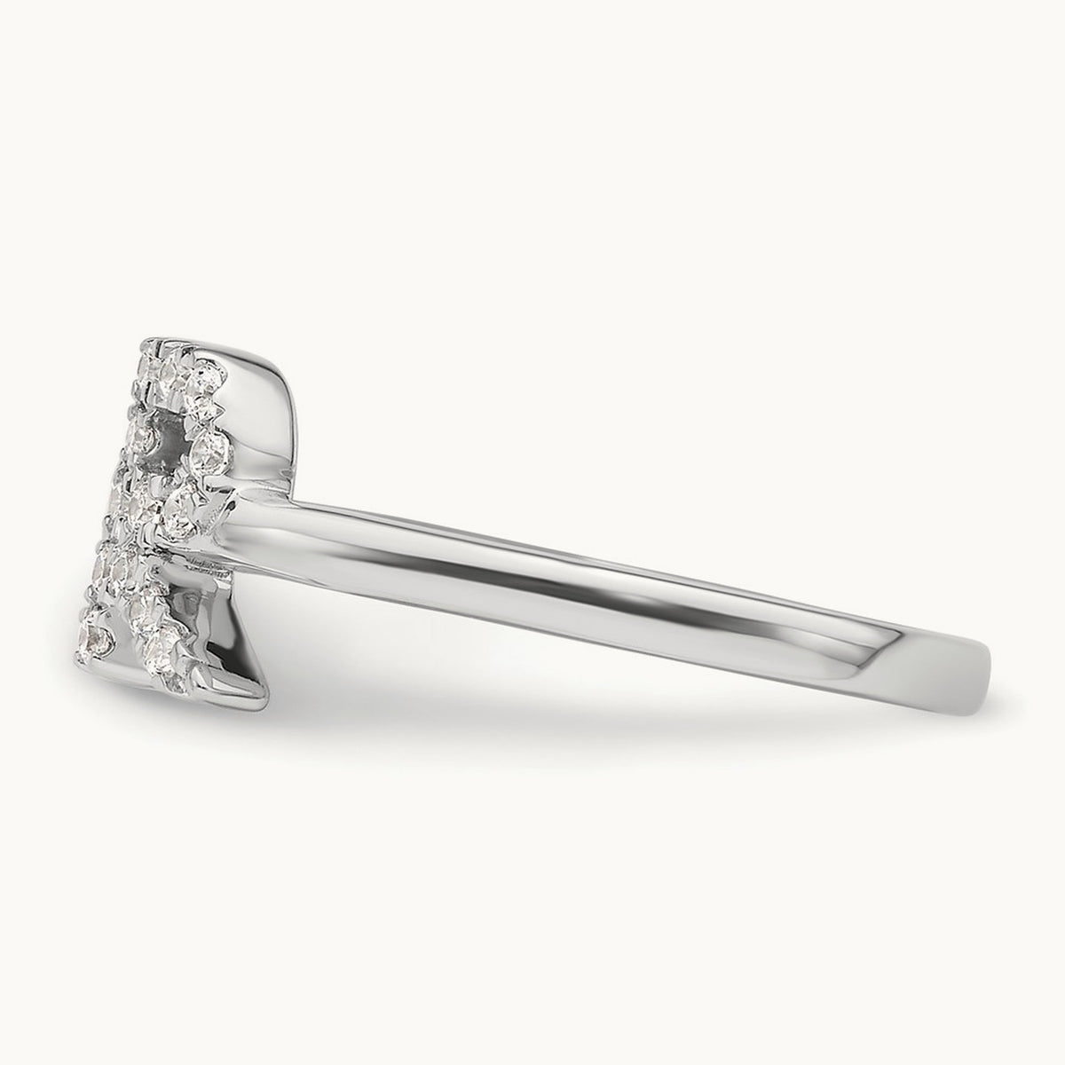 Initial R Adjustable Ring, 0.20 ct tw Lab-Grown Diamond