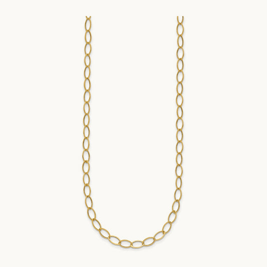 Oval Link Necklace, 14K