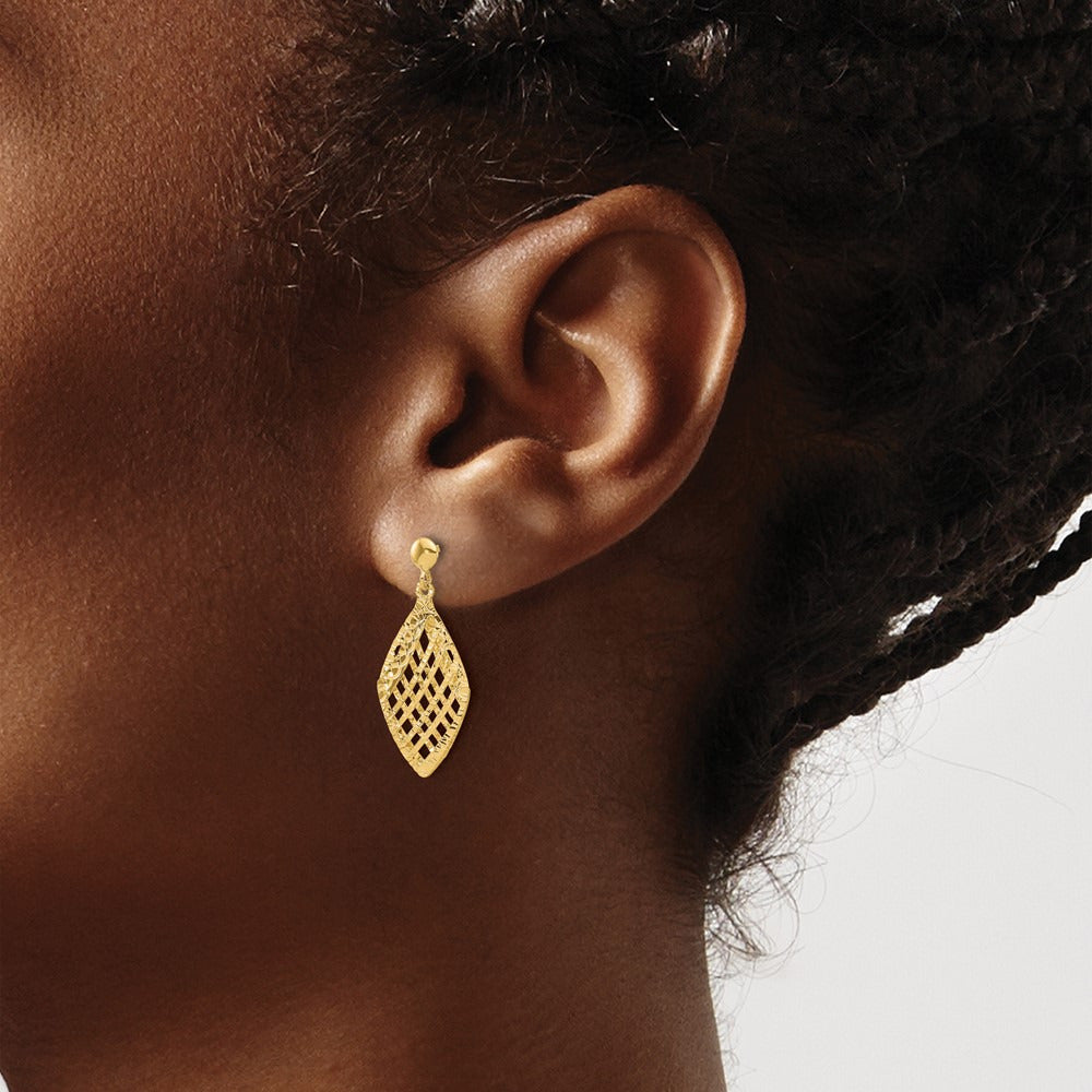Polished D/C Post Dangle Earrings — Leslie's — photo set