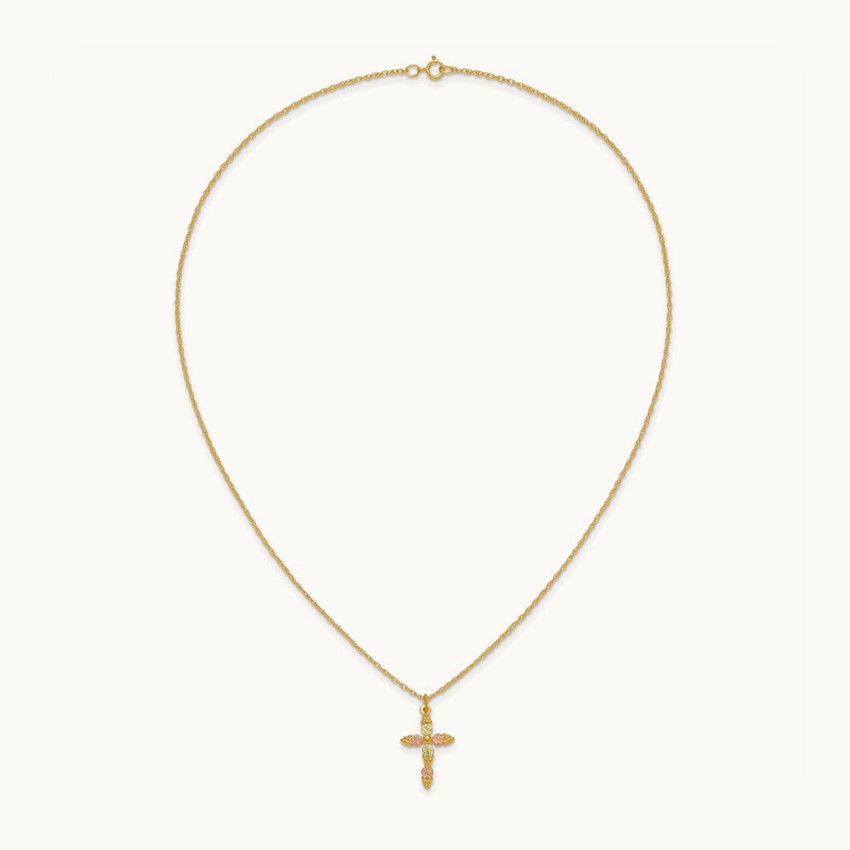 Black Hills Gold Cross Necklace