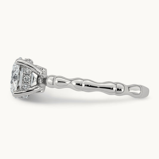 Round Center Ring, 1 5/8-3 1/5 ct Lab-Grown Diamond