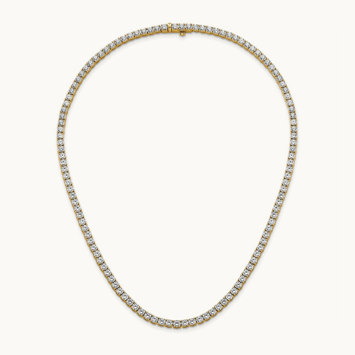 Straight Tennis Necklace, 18-24 ct Lab-Grown Diamond
