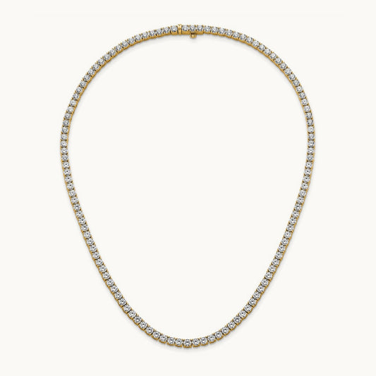 Straight Tennis Necklace, 18-24 ct Lab-Grown Diamond