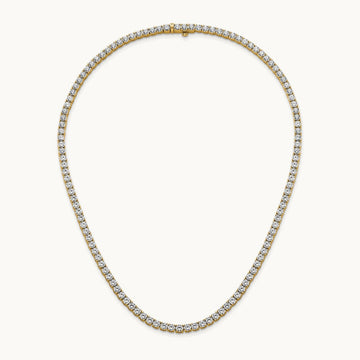 Straight Tennis Necklace, 18-24 ct Lab-Grown Diamond