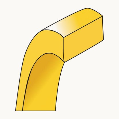 Lightweight Flat Band, 3.5mm, 10K Yellow Gold