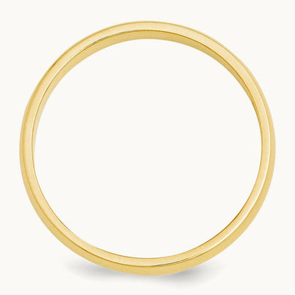 Half Round Band, 3mm, 10K Yellow Gold
