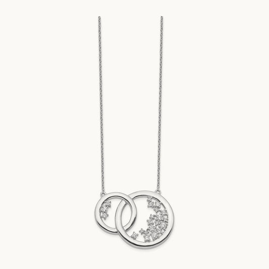 Di Interlocking Circle Necklace, 0.75 ct tw Lab-Grown Diamond