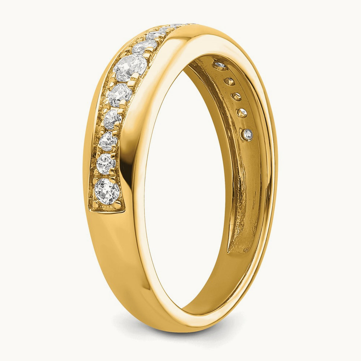 Fashion Band, 0.25 ct tw Lab-Grown Diamond — 14K Yellow Gold
