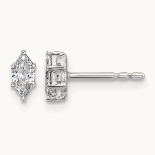 Marquise Six-Prong Earrings, 1/3-2 ct Lab-Grown Diamond