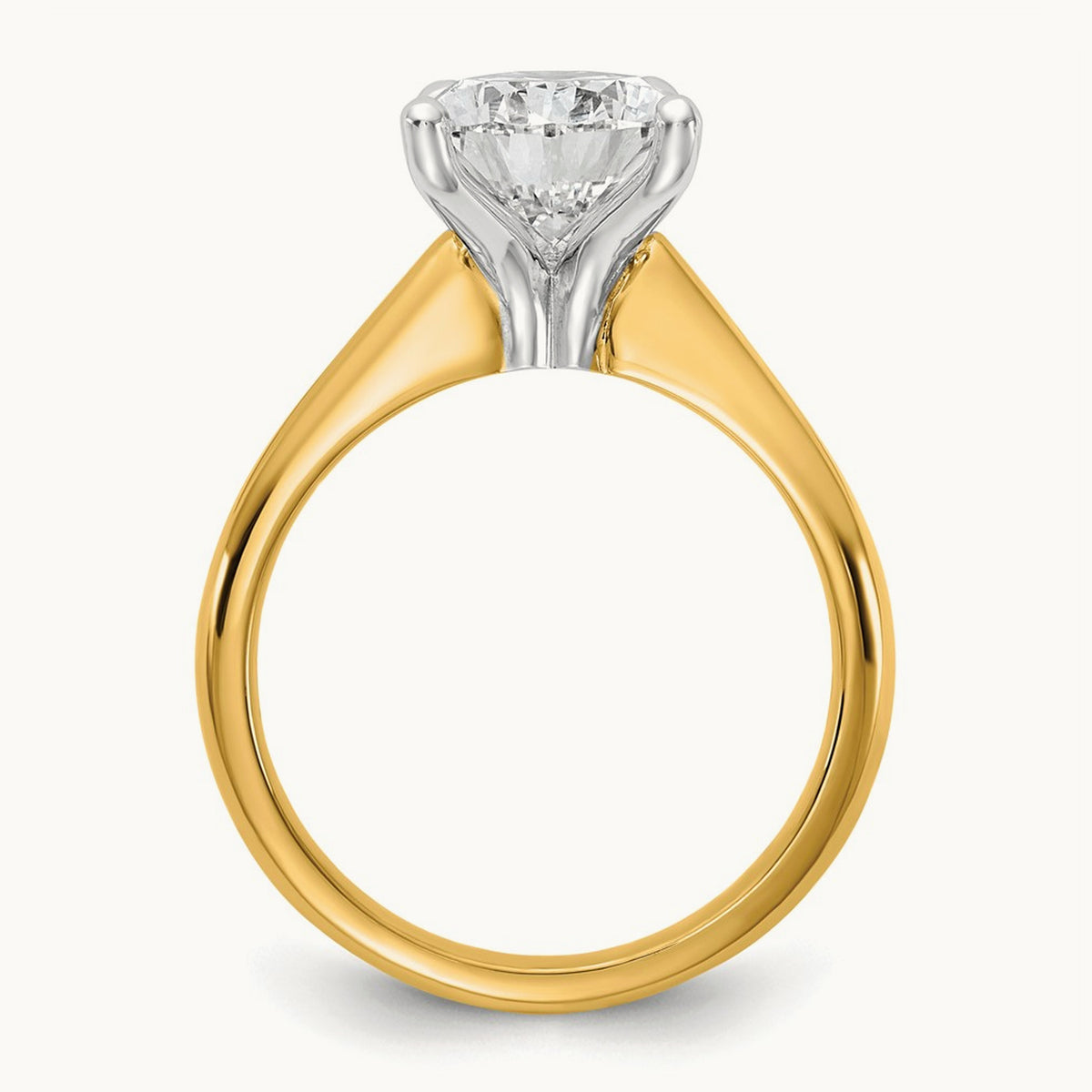 Pear 8X Ring, 3.00 ct tw Lab-Grown Diamond — 14K Two-Tone