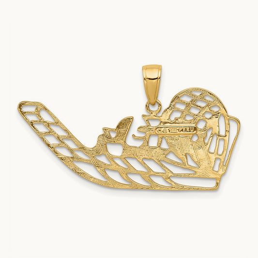 Air Boat Pendant — 14K Yellow Gold