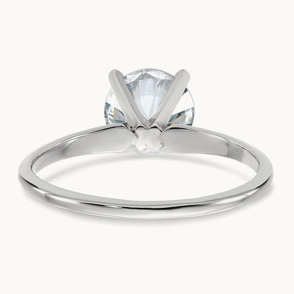 Round Solitaire Engagement Ring, 1.75 ct tw Lab-Grown Diamond — 14K White Gold