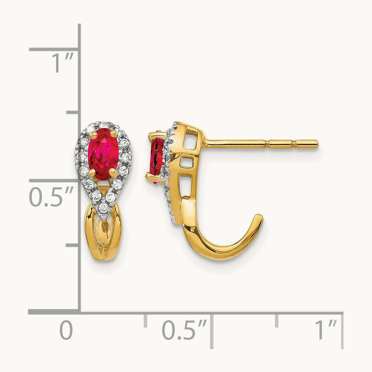 Diamond and Ruby Earrings — photo set