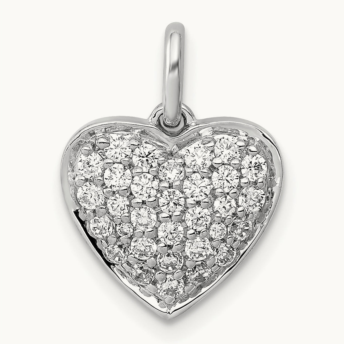 Cluster Heart Pendant, 0.50 ct tw Lab-Grown Diamond