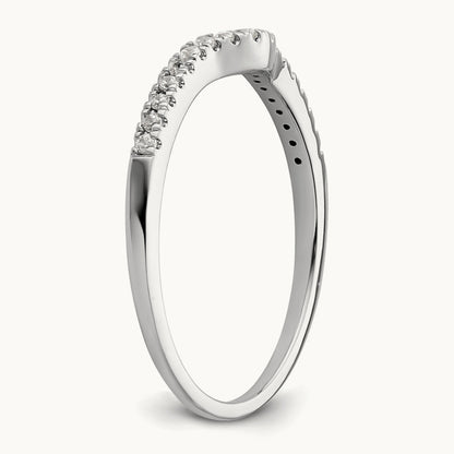 Diamond Wedding Band, 14K White Gold