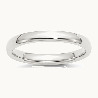 Sterling Silver 3mm Comfort Fit Band