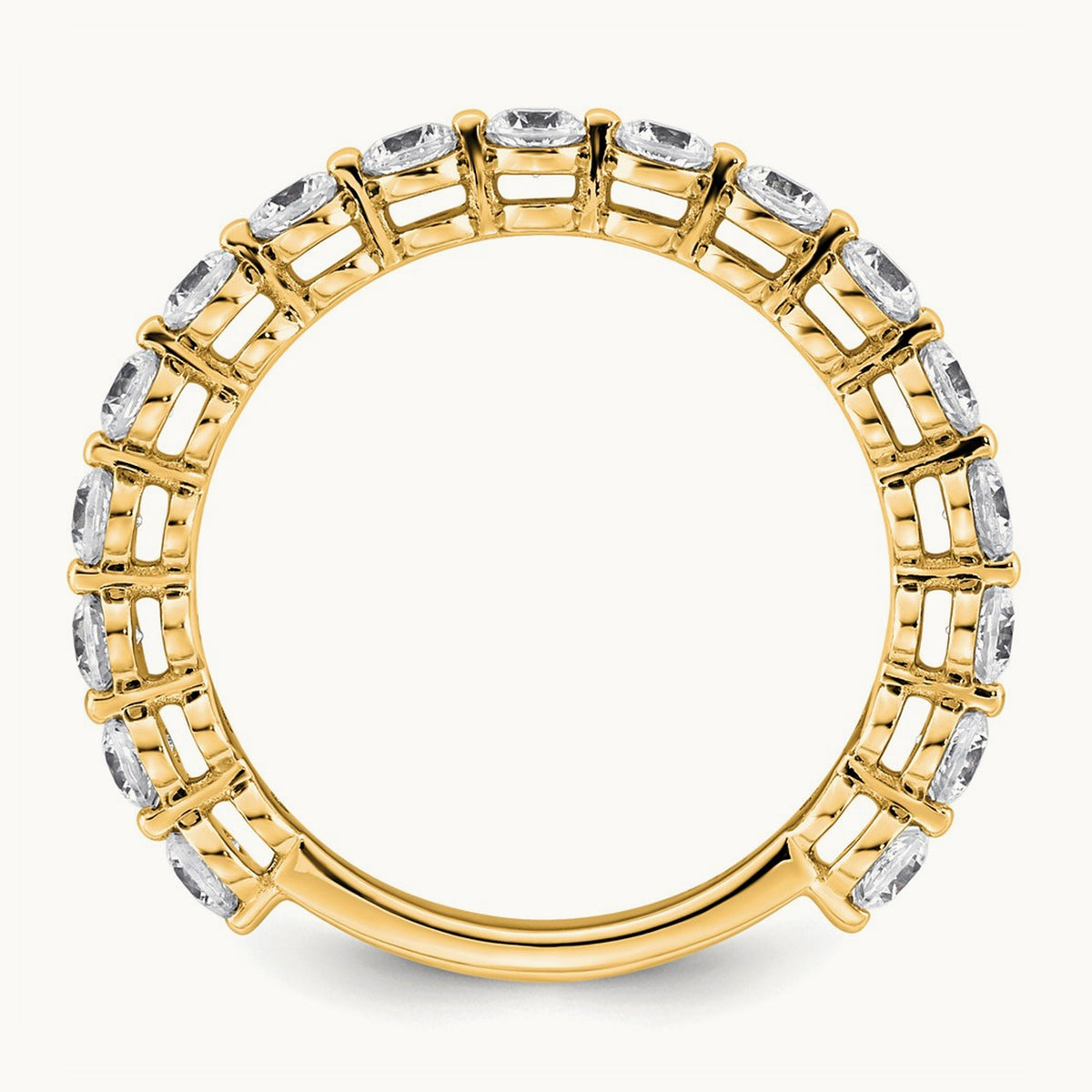 Wedding Band, 1.00 ct tw Lab-Grown Diamond — 14K Yellow Gold