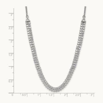 Adjustable Tennis Bolo Necklace, 3.25 ct tw Lab-Grown Diamond
