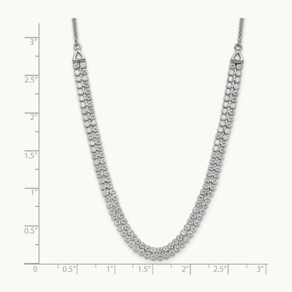 Adjustable Tennis Bolo Necklace, 3.25 ct tw Lab-Grown Diamond