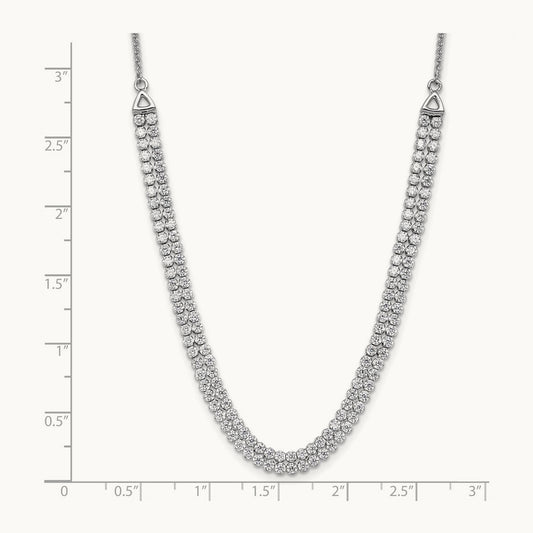 Adjustable Tennis Bolo Necklace, 3.25 ct tw Lab-Grown Diamond