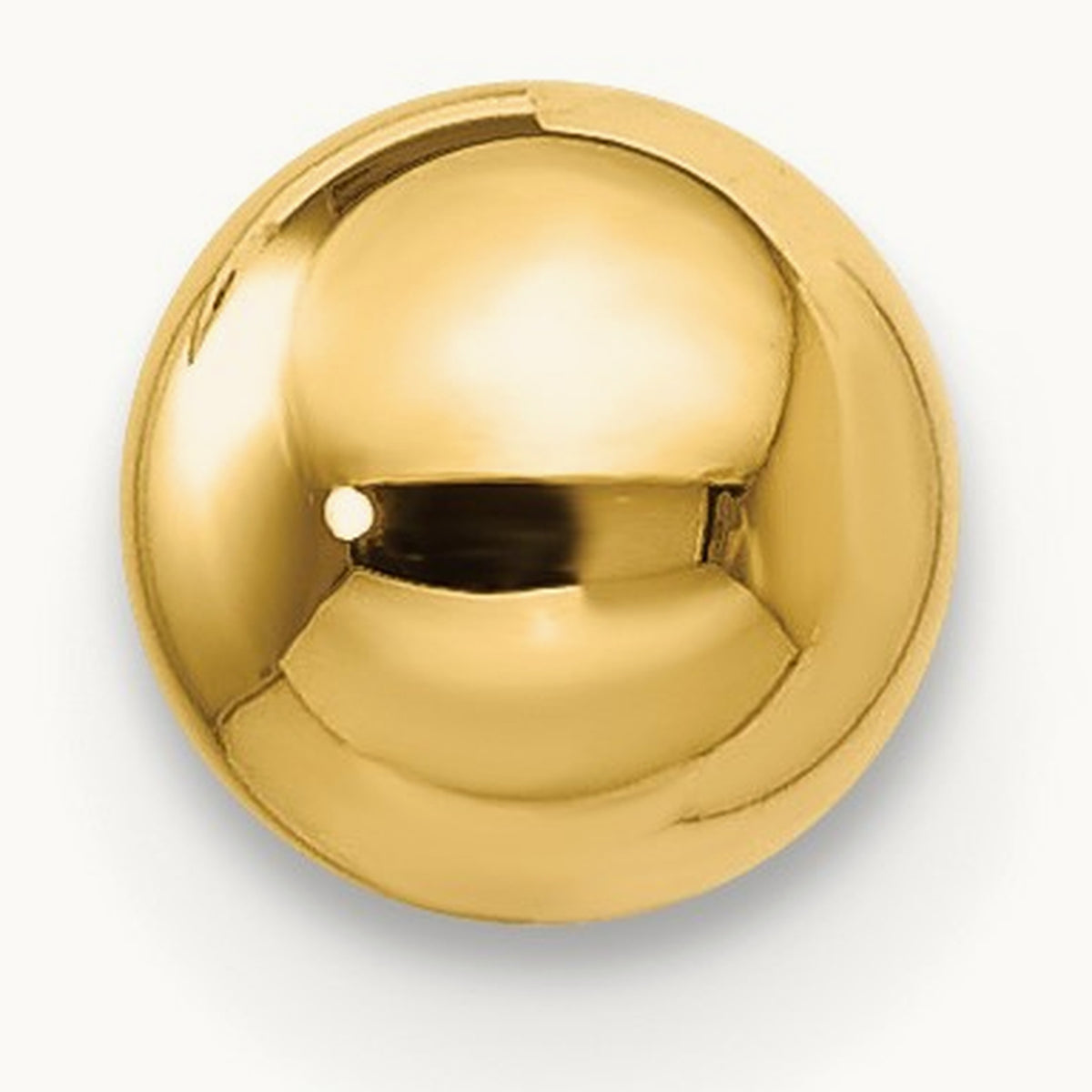 Single Polished Ball Post Earring — 5mm