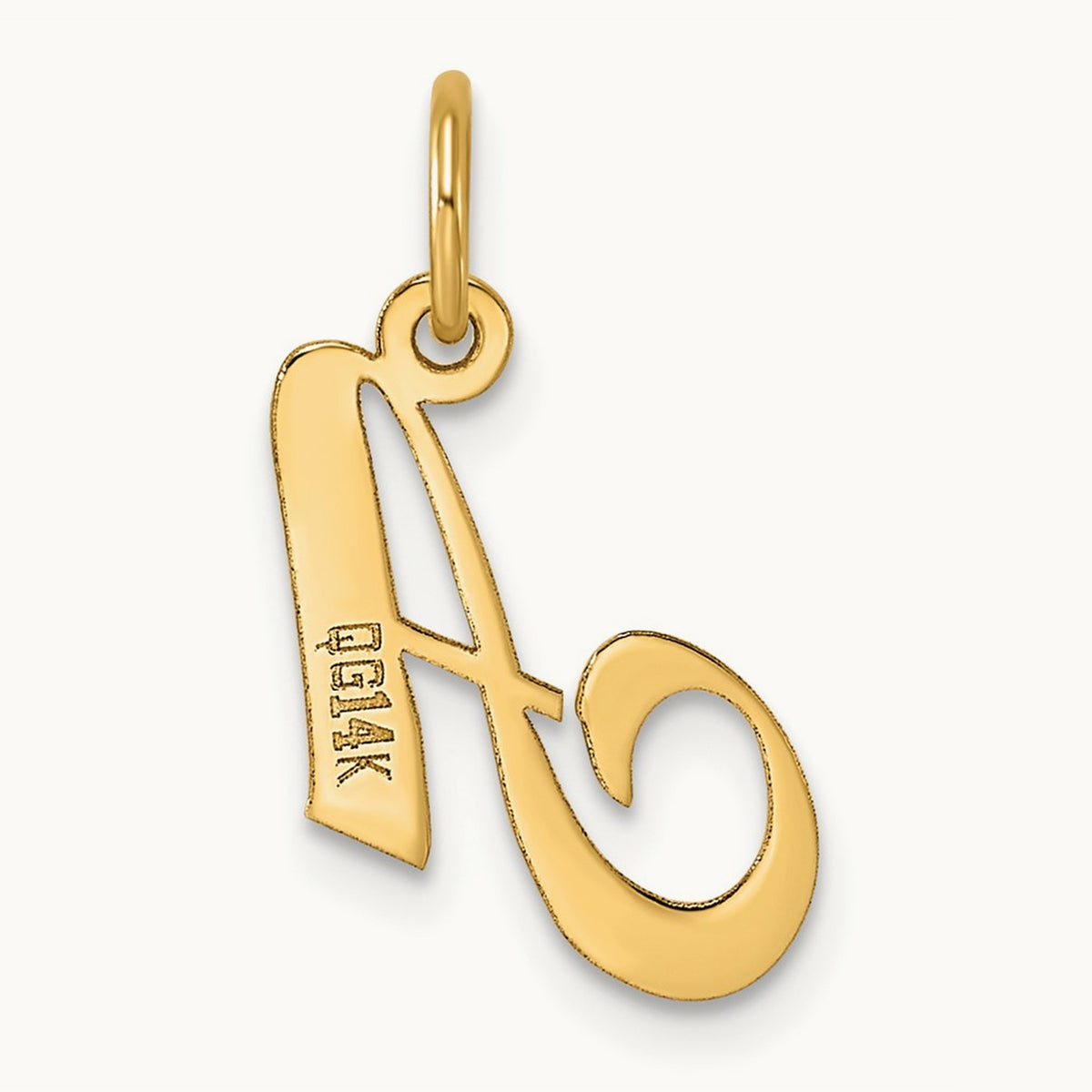 Small Fancy Script Initial Charm