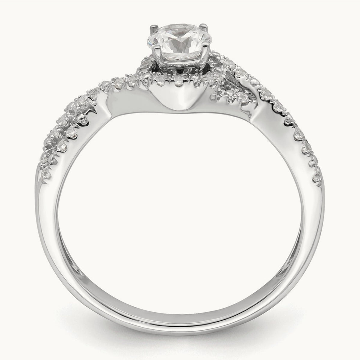 Round Engagement Ring, 0.50 ct tw