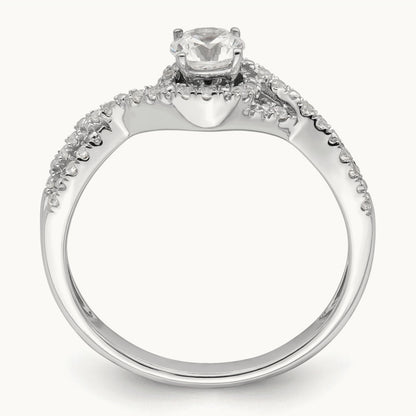 Round Engagement Ring, 0.50 ct tw