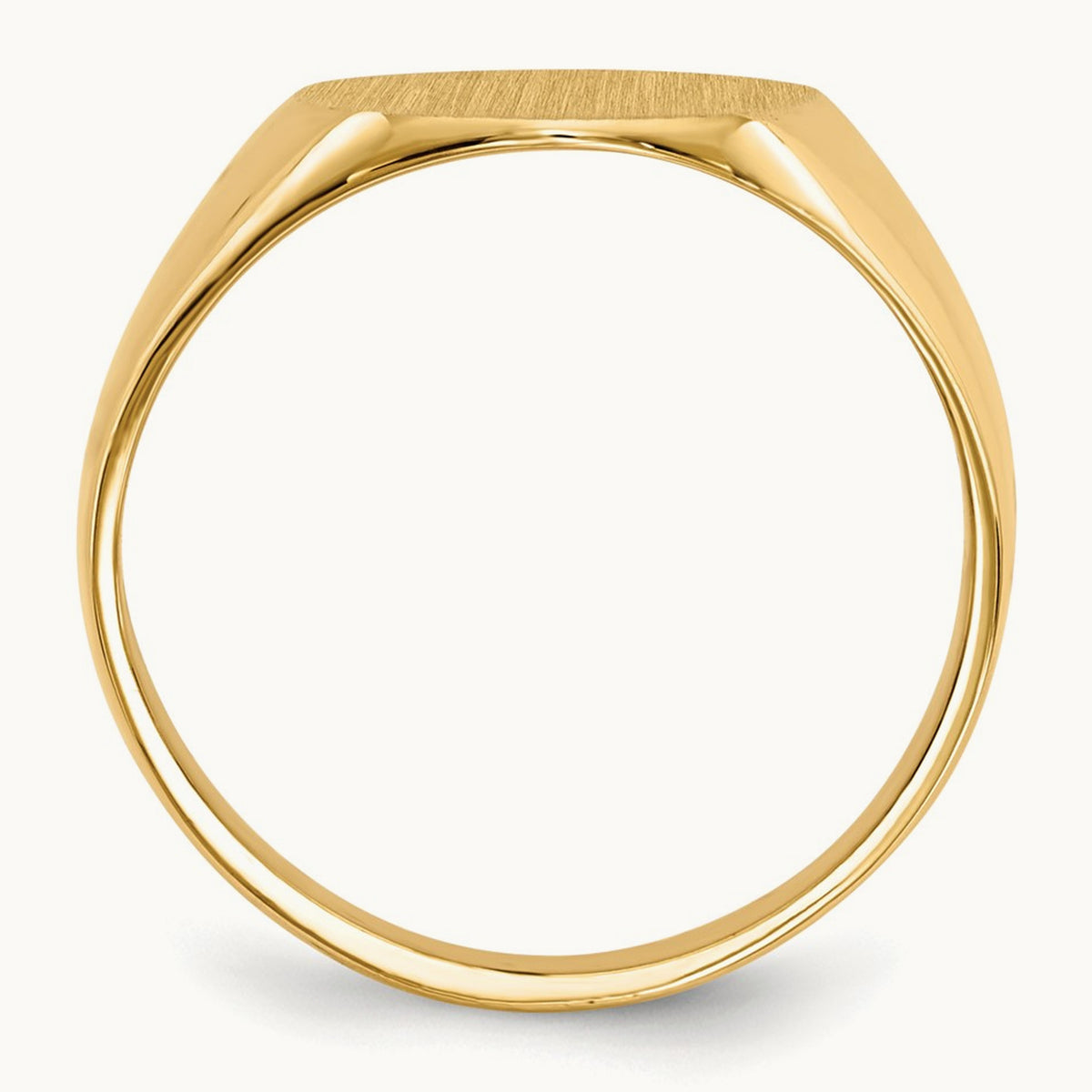 Open Back Mens Signet Ring — photo set